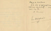 Léo LARGUIER 5 lettres autographes signées 1 carte Vignaud Durègne Bauzin