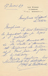 Famille Breuil de Pontbriand comte comtesse Combourg autographe 5 lettres Havre