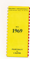 galerie Creuzevault dépliant exposition collective 1969 Portrait de l’autre