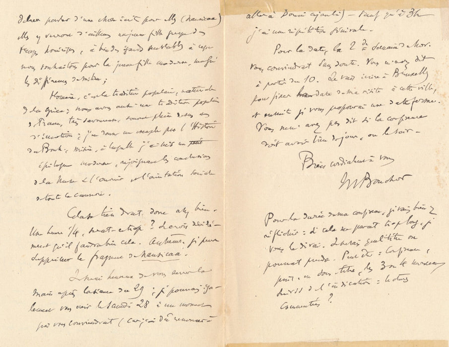 Maurice BOUCHOR 11 lettres autographes signées lot écrivain Petit Théâtre