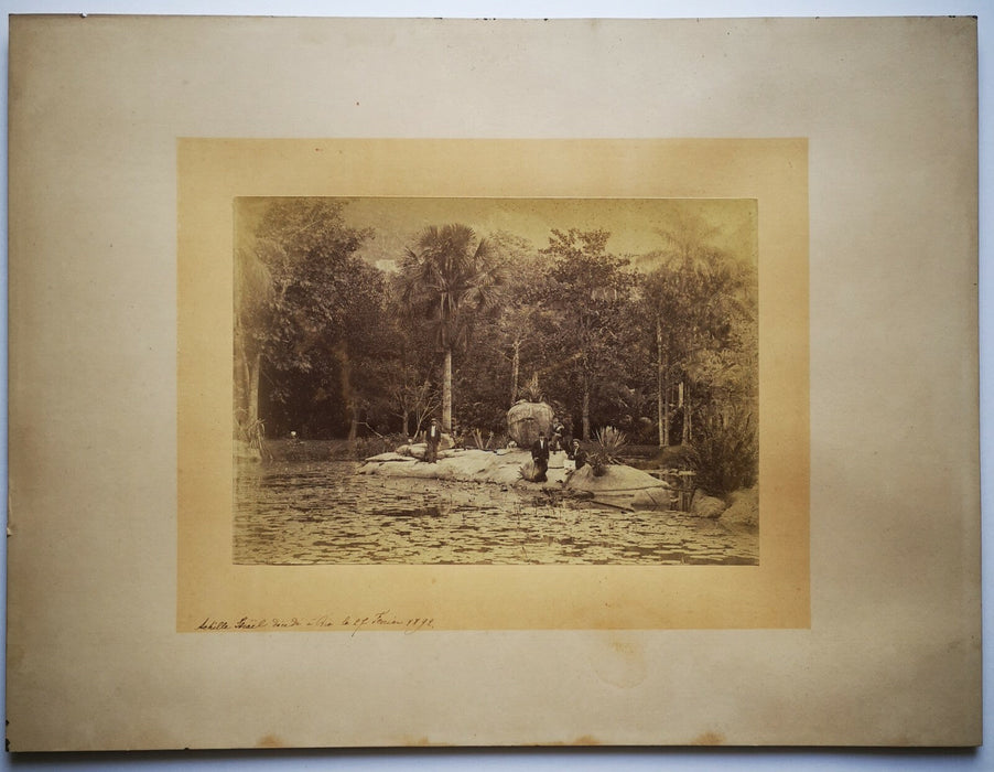 Rio Janeiro 1892 Brésil x 2 photo albuminé albumen Achille Israël fièvre jaune