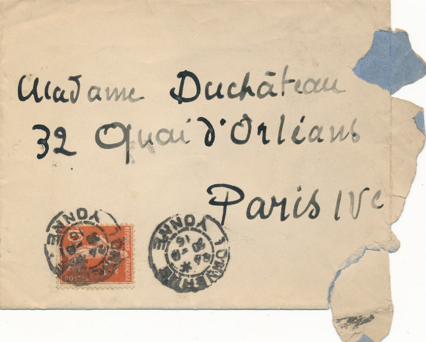 Émile BERNARD très belle lettre autographe signée amitié guerre religion