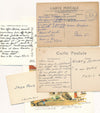 Jean FOUS correspondance 24 lettres ou cartes peintre naïf 1960 1962 Jakovsky