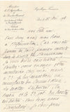 Edmond Sée correspondance 5 lettres Maurice VERNE et 4 documents autographes