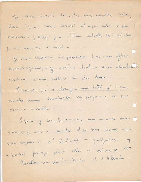 Reda CAIRE rare correspondance de 15 lettres autographes signées musique chanson