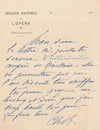 Charles REYNAUD architecte Opéra 4 lettres autographes signées Annales Théâtre