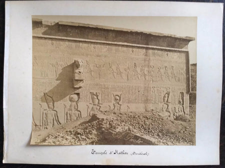 Beato 2 photo égypte Photographie  temple Hathor pylône Karnak albumine