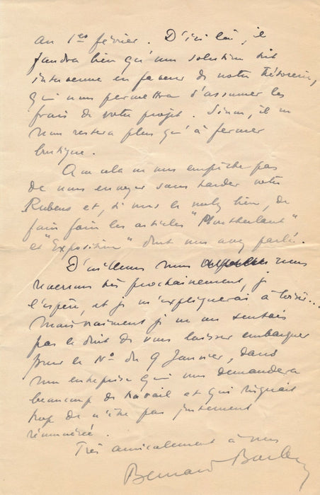 Bernard BARBEY correspondance autographe signée 8 lettre presse édition suisse
