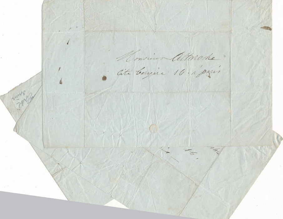 3 lettres autographes signées à Agénor ALTAROCHE théâtre comédienne