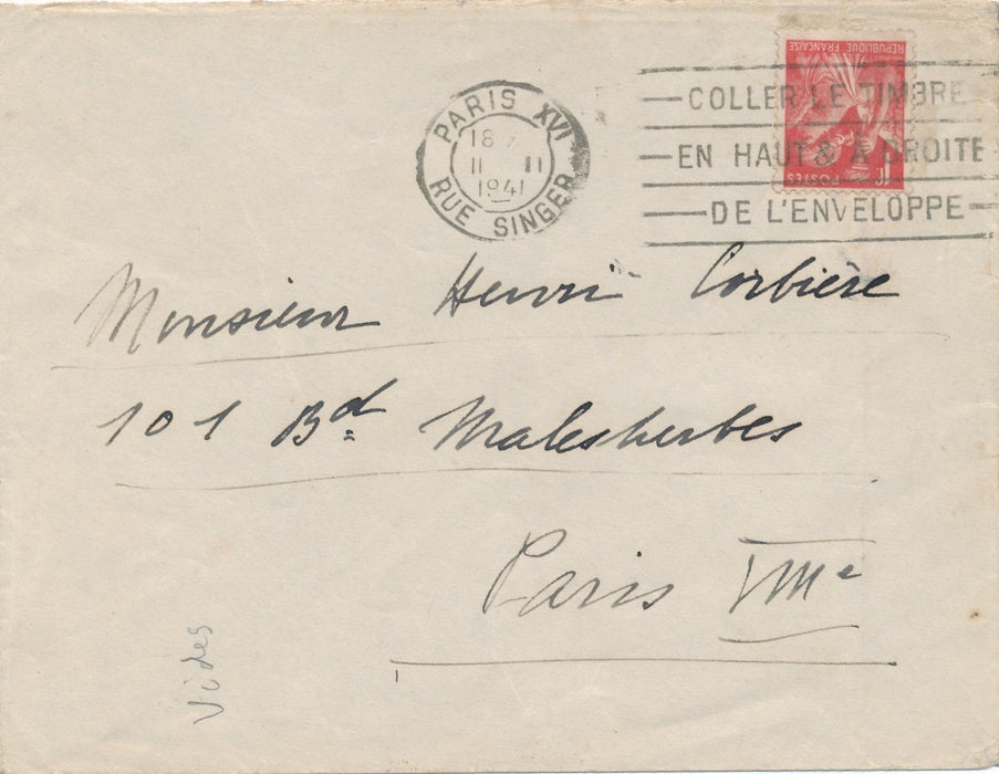 théâtre Elvire POPESCO carte autographe signée Henri Corbière
