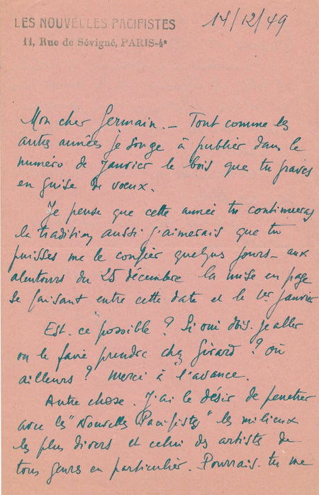 arnarchisme Louis Louvet 4 lettres rapprochement franco allemand Delatousche