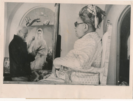 Van DONGEN, la BEGUM et l’AGA KHAN III photo photographie époque 1947