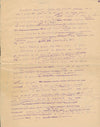 Marcel JOUHANDEAU manuscrit autographe 2 p. Dun-le-Palestel et BAT signé
