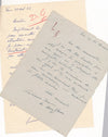 Lucienne de MEIFFREN candidate pour salon d'Hiver 2 lettres autographes signées