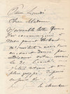 Peintre Henri HARPIGNIES lettre autographe signée concert Louis Diémer musique