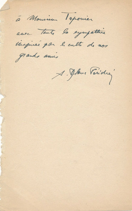 Adrienne BLANC-PÉRIDIER dédicace autographe signée