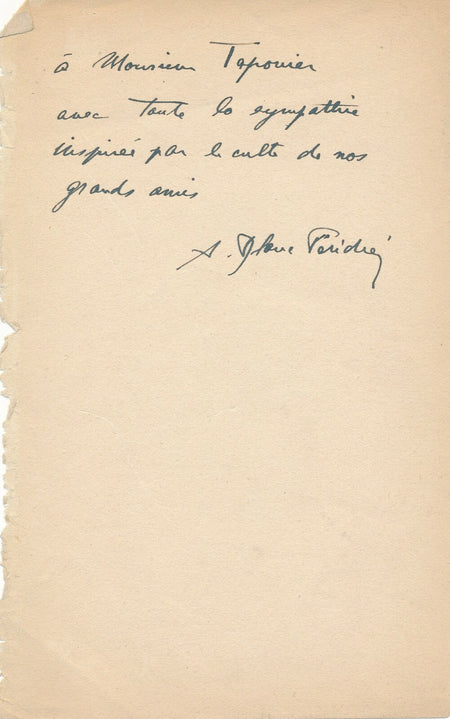 Adrienne BLANC-PÉRIDIER dédicace autographe signée