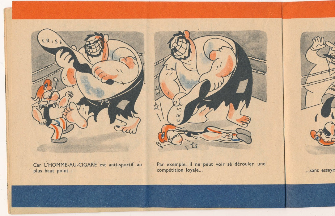 L'homme au cigare entre les dents contre plan Marshall Etats-Unis Curry 1950