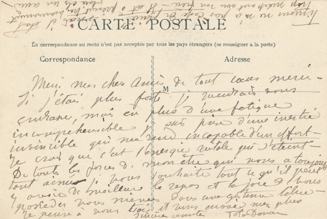 Tola DORIAN 2 lettres autographes signée et 6 cartes postales ses chiens sa vie