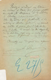 André Louis François BIVRUM lettre signée et autographe sur livre Le Drapeau