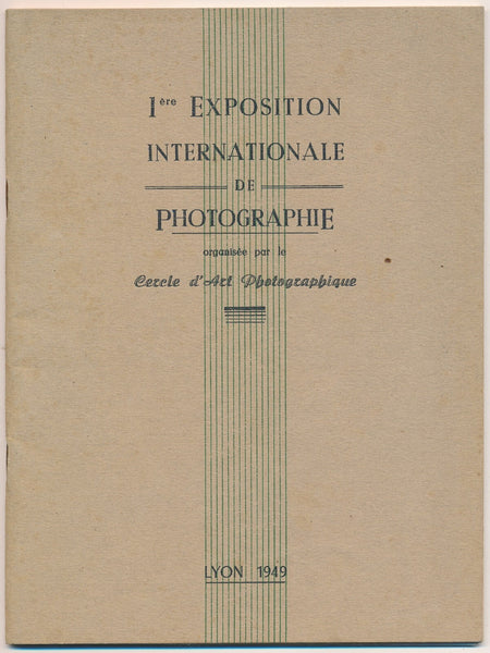 1ère exposition internationale de photographie, Lyon, 1949 catalogue