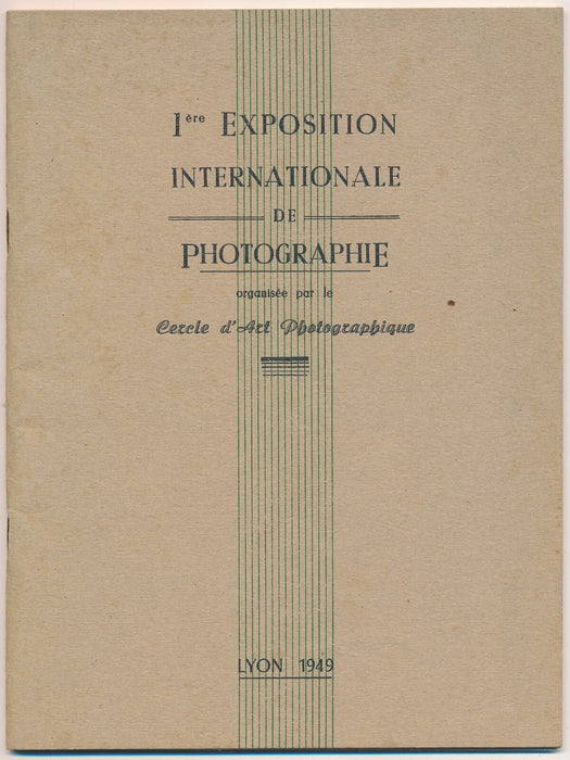 1ère exposition internationale de photographie, Lyon, 1949 catalogue