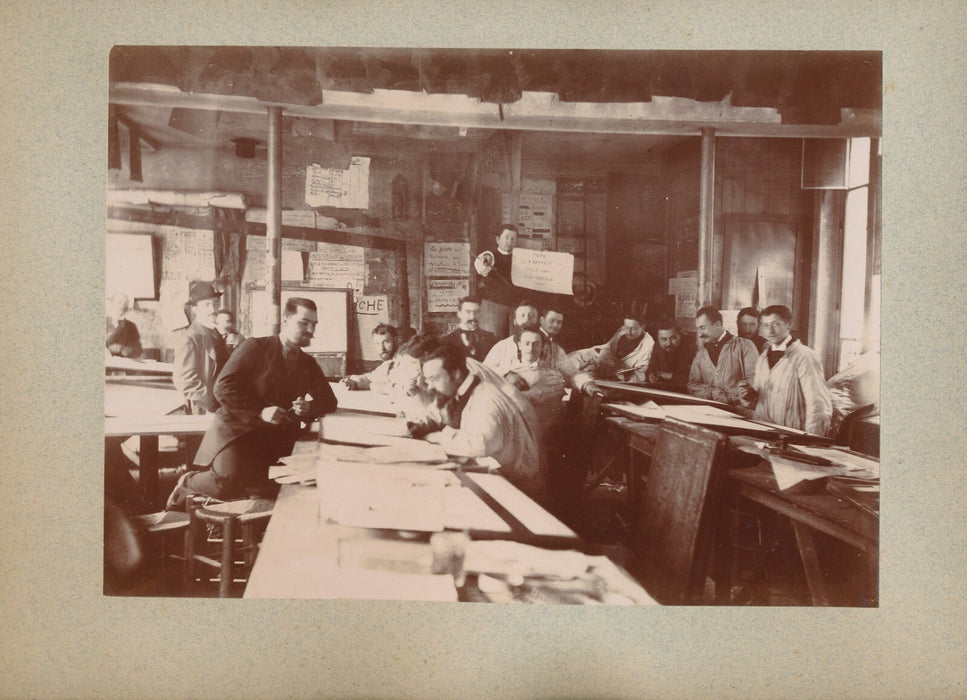 Victor LALOUX architecte son atelier d’enseignement 6 photographies v. 1897