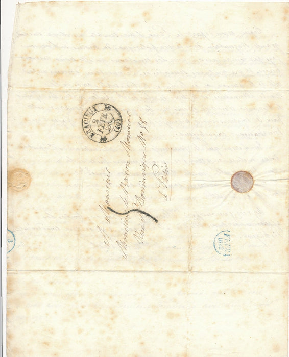 de CHARDEBOEUF comte de Pradel 2 lettres baron Monnier comtesse Noé 