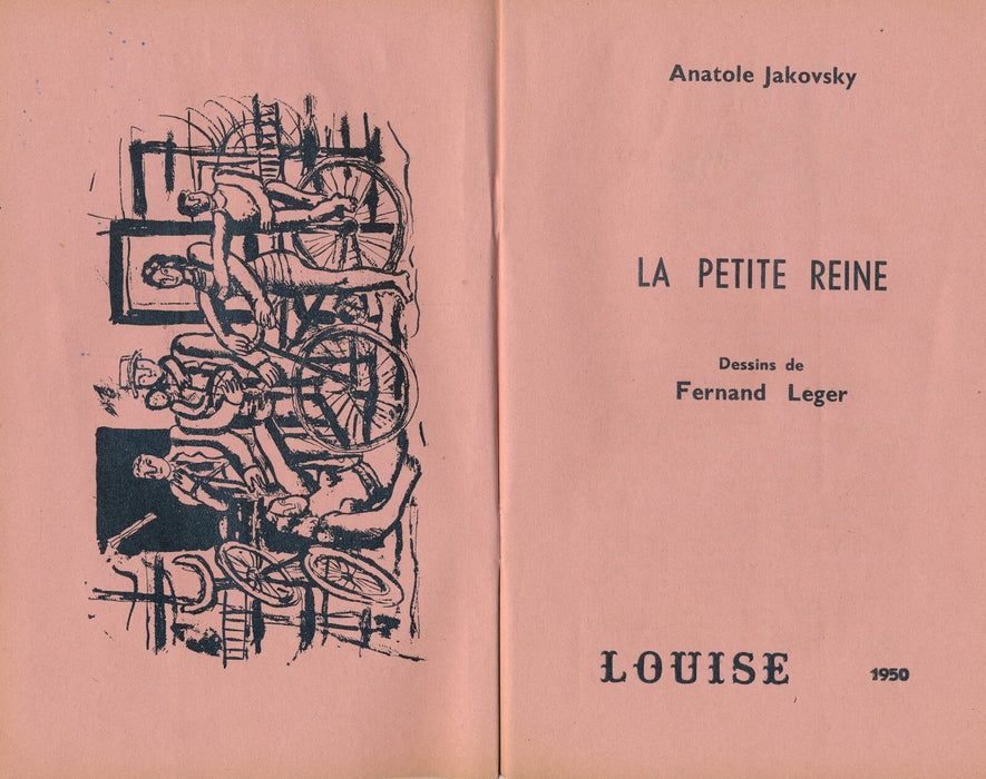 Anatole JAKOVSKY La Petite Reine envoi autographe signé ET carton d'invitation