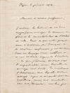 Point de vue commune Irénée BLANC lettre autographe signée 1872