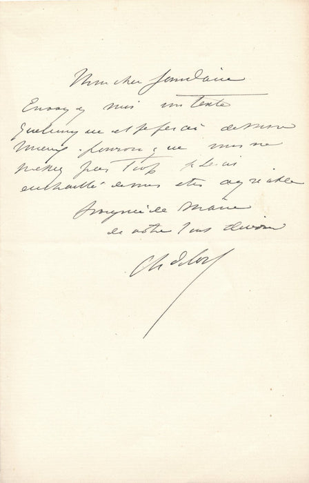 peintre Charles Delort 3 lettres autographes signées Frantz Jourdain A. Daudet