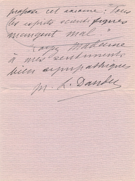 5 lettres autographes adressées à critique art Muriel CIOLKOWSKA Rodin