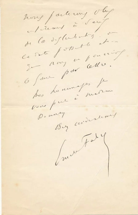 lot Émile Fabre 5 lettres 1 photo autographe Hommage Comédie Française comédiens