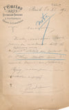 Enclos Arts Littérature Sociologie lettre autographe signé Félix Motte concert