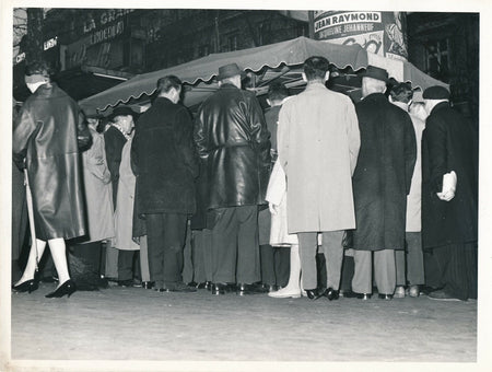 Baraques Noël Paris 1961 photo photographie foule