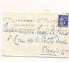 Germaine Edouard de ROTHSCHILD carte de visite autographe à Jean LE LOUËT 1938