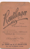 Ferdinand ROYBET peintre carte cabinet albumine photo photographie Reutlinger