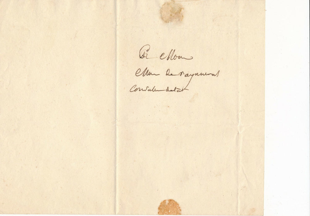 LANAUTTE comte d HAUTERIVE 2 lettres autographes nomination Dudon Mounier Portal