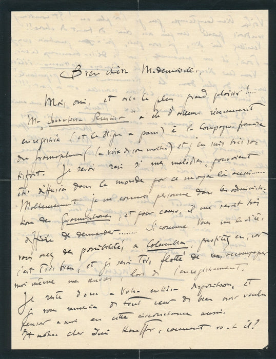 Vincenzo DAVICO 2 lettres autographes signées Sonatina rustica Cipresso notturno