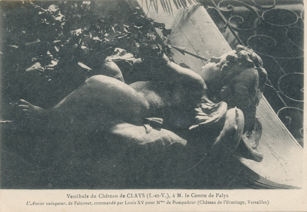 Elie DE PALYS écrivain poème autographe signée sur l'Ermitage Semallé Bretagne