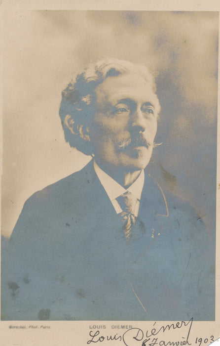 Louis DIEMER Diémer photographie signée pianiste composition autographe