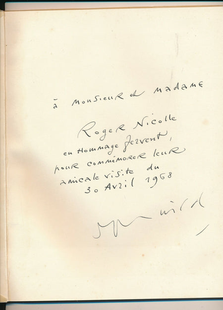 Roger WILD peintre illustrateur 3 lettres autographes signées exemplaire CHATOS