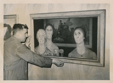 Le célèbre tableau de Wood GRANT à PAris photo photographie vintage 1938