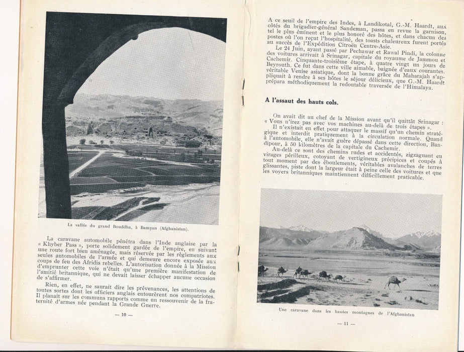 Croisière jaune expédition Citroën Centre Asie Brochure 1932