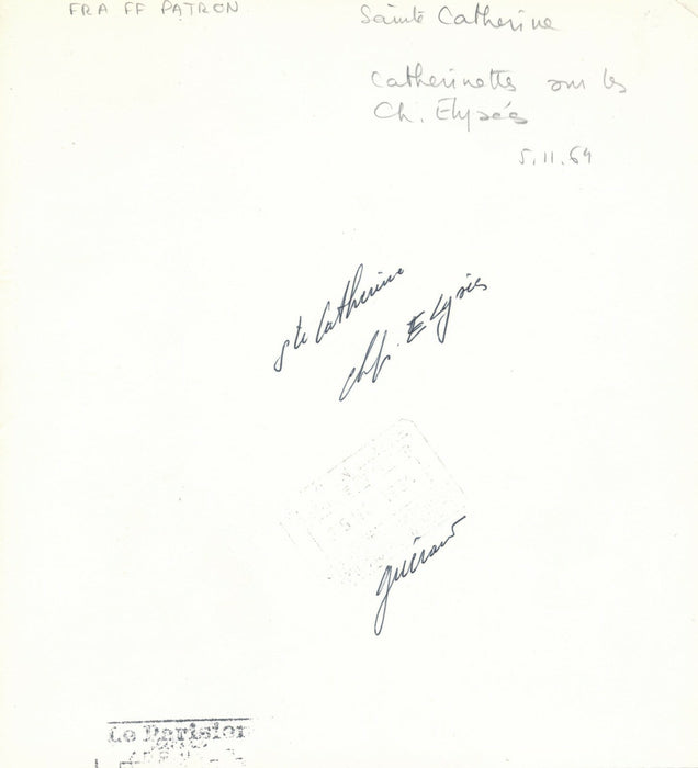 SAINTE CATHERINE catherinettes Champs Elysées 1964 photo photographie