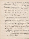 Point de vue commune Irénée BLANC lettre autographe signée 1872