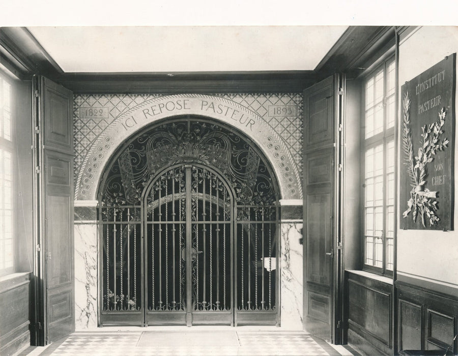 Le tombeau de Louis Pasteur en 1935 2 photo photographies époque Henri Manuel