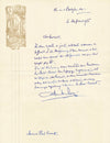 lot 6 Lettres Société Huysmans Gabriel Ursin Langé  Fécamp Paul-Courant