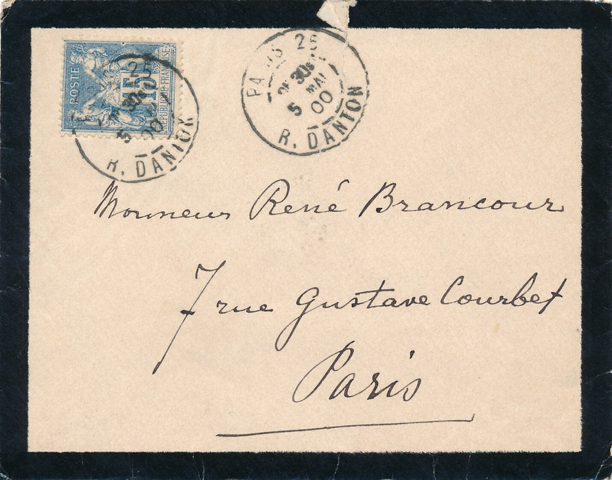 Gustave DROZ lettre autographe signée sur mélophone mellophone musique