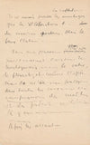 Jean MORÉAS 2 autographes lettre poésie escrime